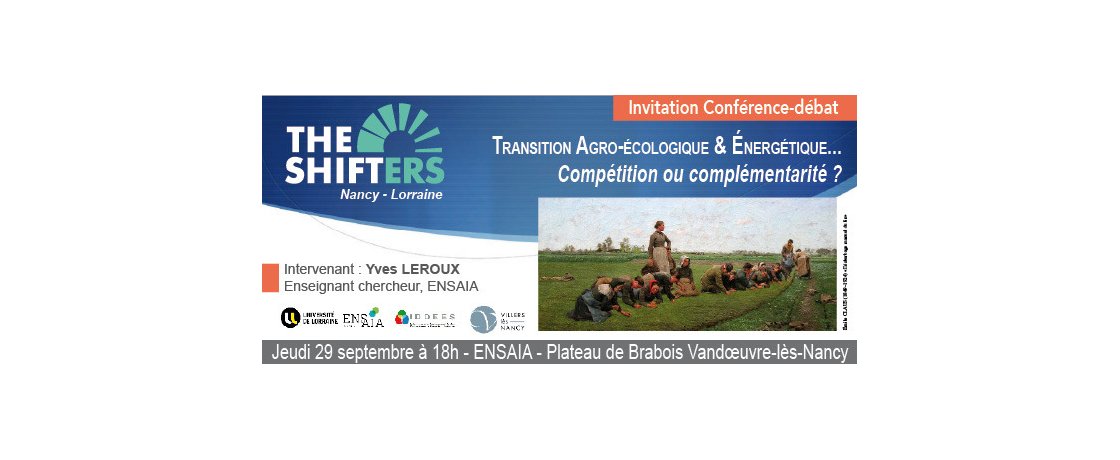 Conférence " Transition Agroécologique et Energétique"